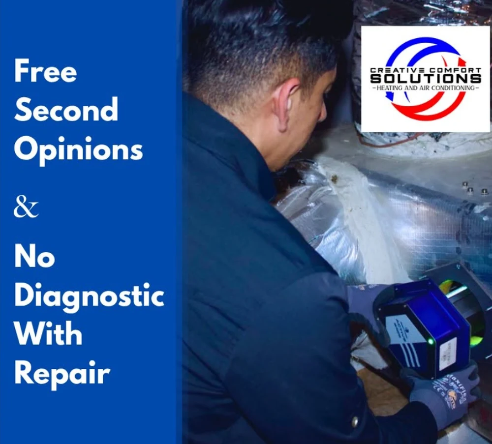 Free second opinions and no diagnostic fee with repair