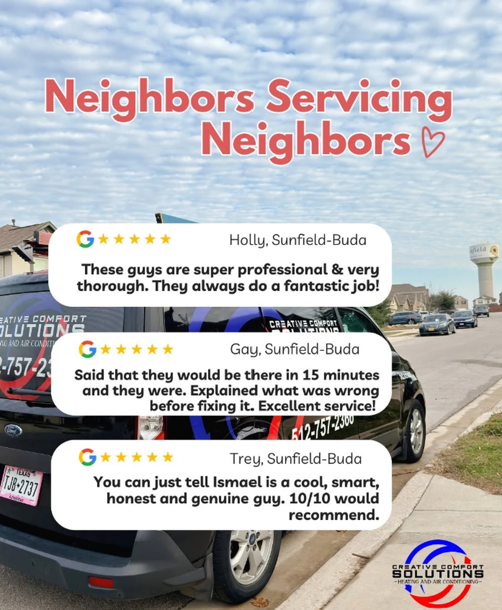 Neighbors servicing neighbors — reviews from customers in Sunfield and Buda