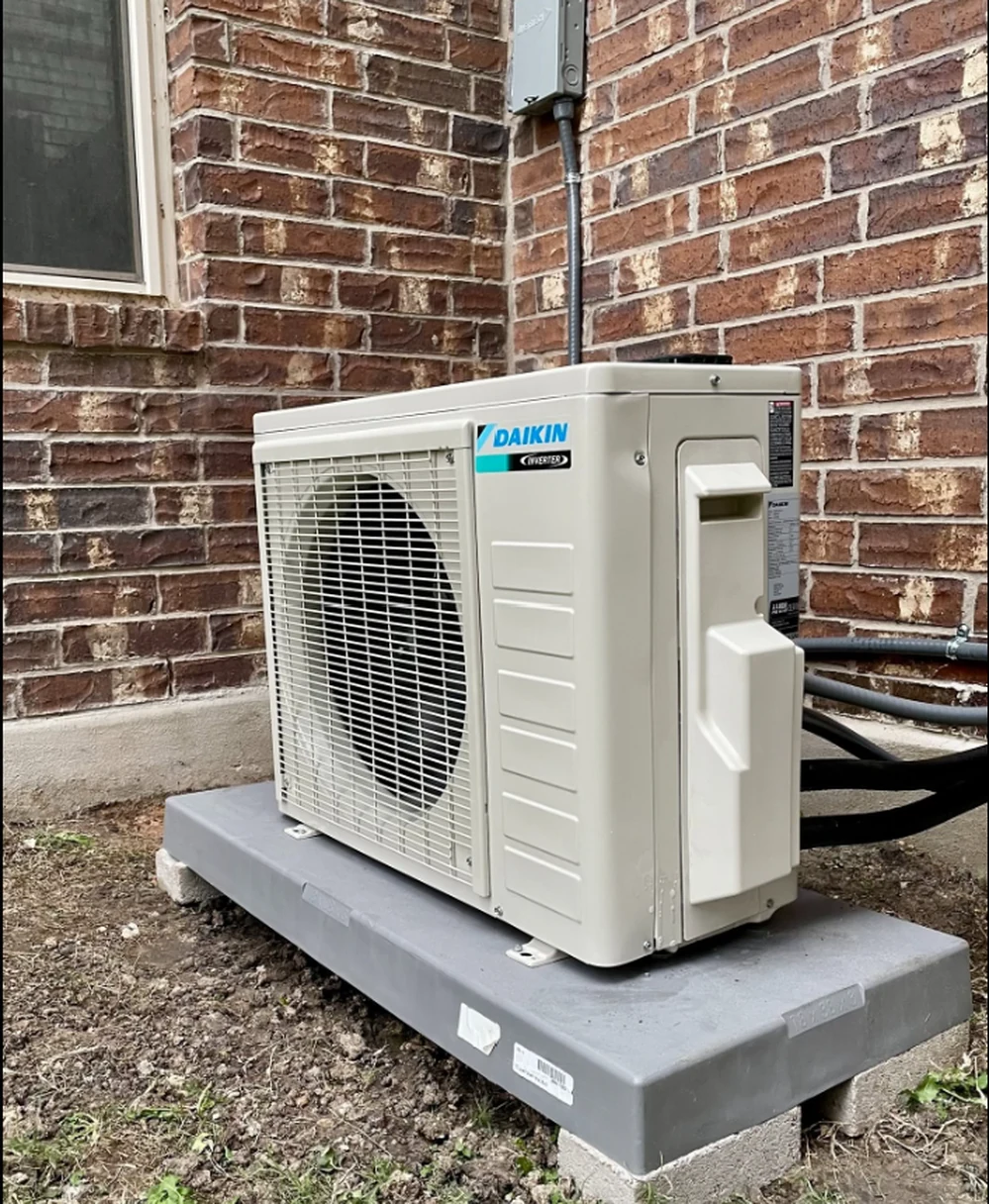 Daikin inverter condenser installed by Creative Comfort Solutions